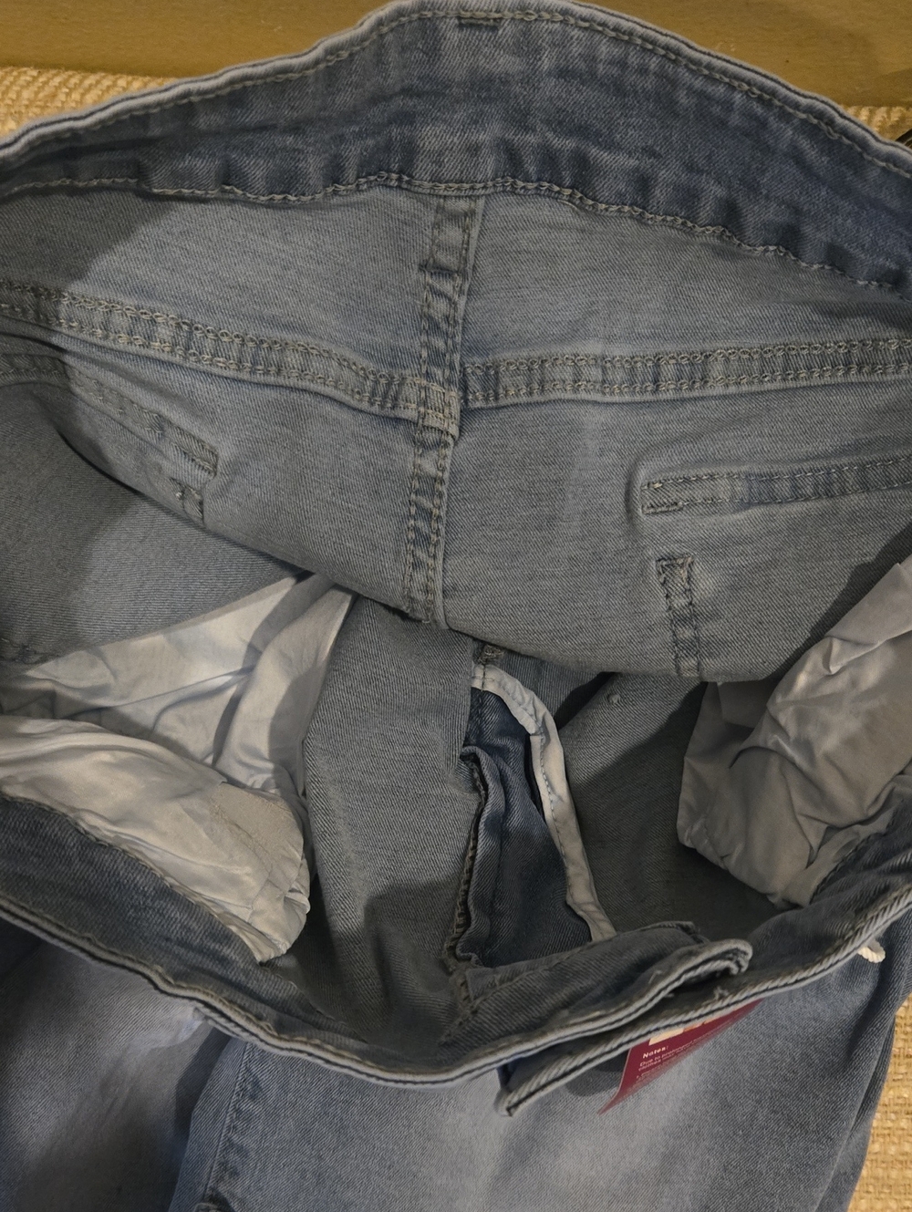 Light Blue Barrel Cargo Jeans - Picture 8 of 10